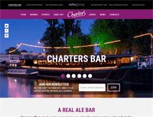Tablet Screenshot of charters-bar.com